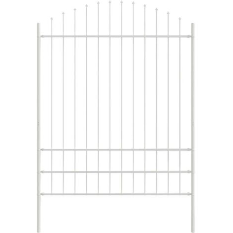vidaXL Recinzione per Giardino Bianco 170 x 200 cm