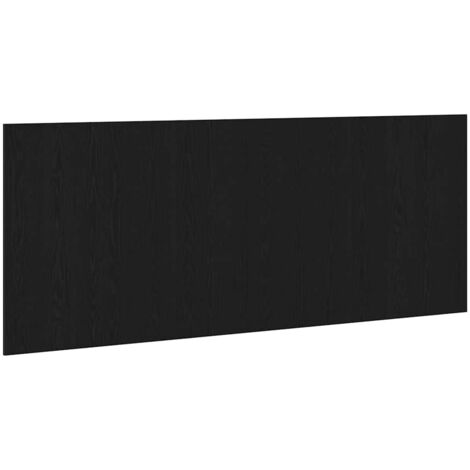 vidaXL Testiera Rovere Nero 200 x 1.5 x 80 cm Legno multistrato