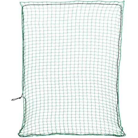 vidaXL Rete per Rimorchio con Corda Elastica Verde 3x2,5 m in PP
