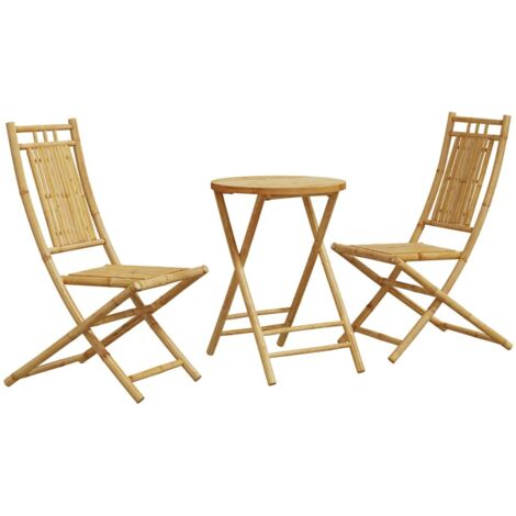 Set da Bistrò 3 pz in Bambù vidaXL (1/5)
