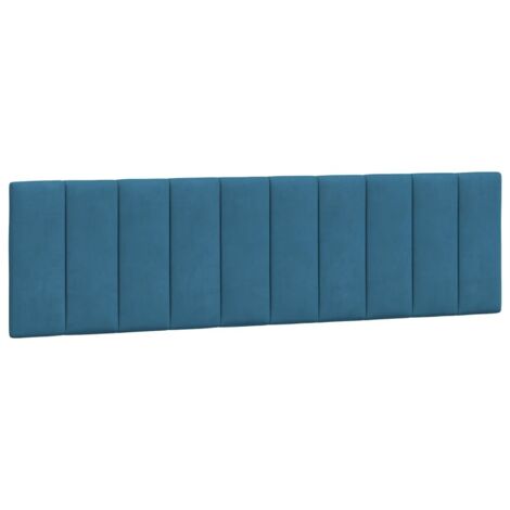 vidaXL Cuscino Testiera Hanko Blu 180 cm in Velluto