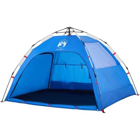 vidaXL Tenda da Spiaggia 2Persone Azzurro Rilascio Rapido Impermeabile
