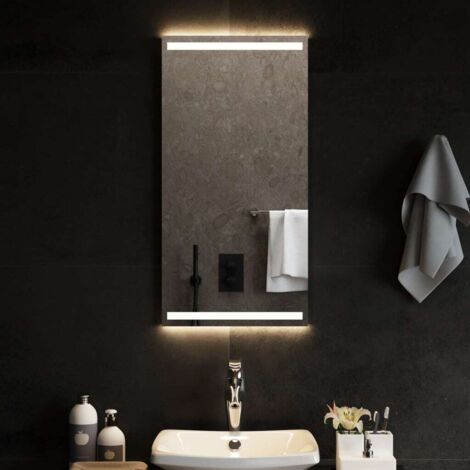 vidaXL Specchio da Bagno con Luci LED 40x80 cm