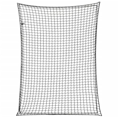 Rete per Rimorchio con Corda Elastica Nero 4x3 m in PP vidaXL