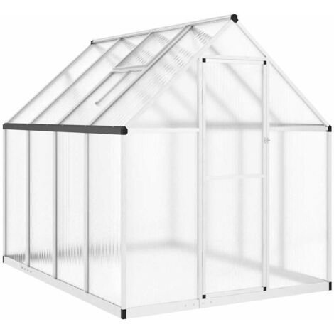 vidaXL Telaio Serra con Base Argento 224x169x195 cm in Alluminio