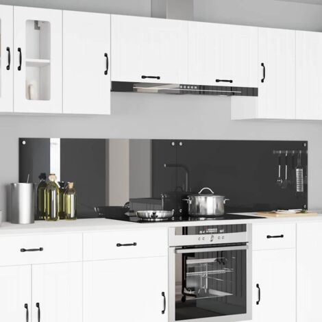 vidaXL Rivestimento da Cucina 2 pcs Grigio scuro 110 x 50 cm