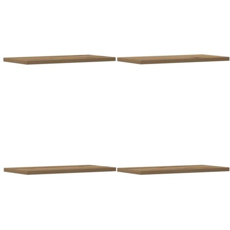 vidaXL Mensole Parete 4pz Rovere Artigianale 40x20x1,5cm in Truciolato