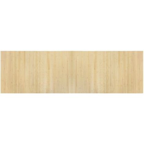 vidaXL Tappeto Rettangolare Naturale Chiaro 60x200 cm in Bambù