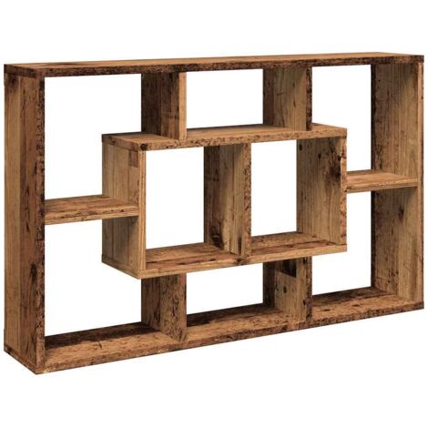 vidaXL Scaffale a Parete Legno Antico 85x16x52,5 cm Legno Multistrato