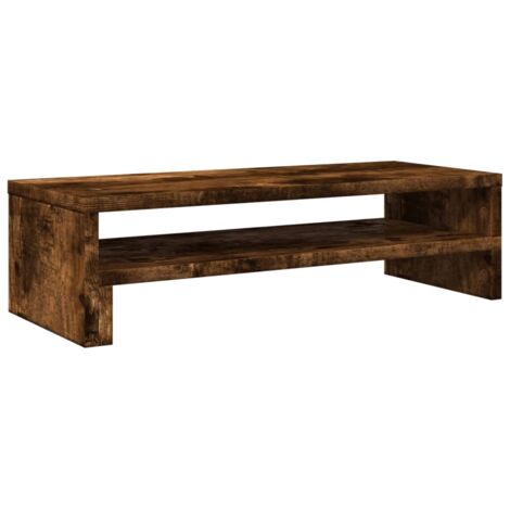 vidaXL Supporto per Monitor Rovere Fumo 54x22x15 cm in Truciolato