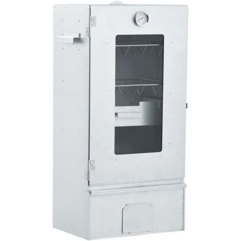 vidaXL Affumicatore e Forno BBQ con 1 kg di Trucioli 44,5x29x83 cm