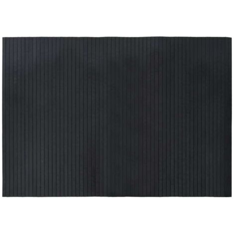 vidaXL Tappeto Rettangolare Nero 70x100 cm in Bambù