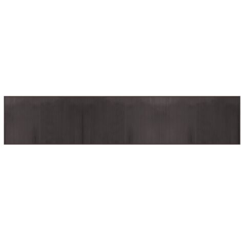 vidaXL Tappeto Rettangolare Marrone Scuro 60x300 cm in Bambù