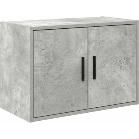 vidaXL Pensile per Garage Grigio Cemento in Legno Multistrato (1/5)