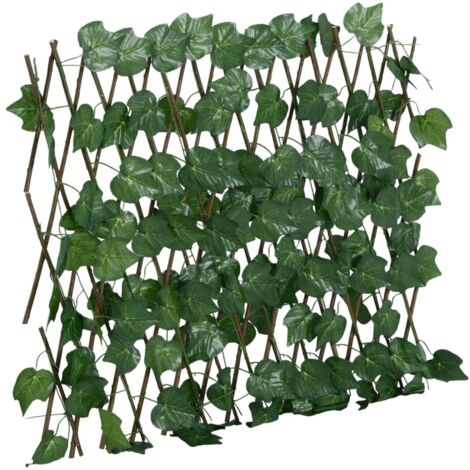 vidaXL Traliccio Foglie Vite Artificiale Espandibile Verde 190x60 cm