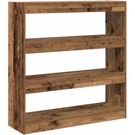 vidaXL Armadio per Libri Legno vecchio 100 x 30 x 103 cm