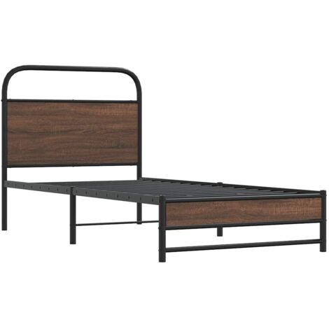 Giroletto senza Materasso Rovere Marrone 100x190 cm Truciolato vidaXL (1/5)