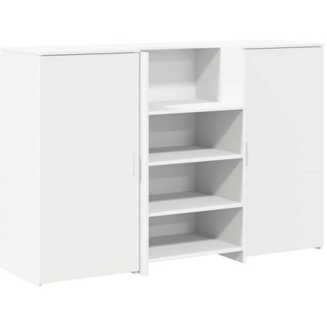 vidaXL Banco Reception Bianco 155x50x103,5 cm in Legno Multistrato