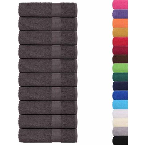 Asciugamani 50 pz Antracite 50x100 cm 360 g/m² 100% Cotone vidaXL