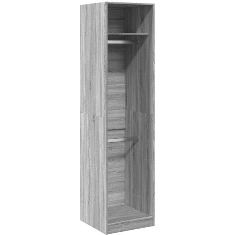 vidaXL Armadio Grigio Sonoma 50x50x200 cm in Legno Multistrato