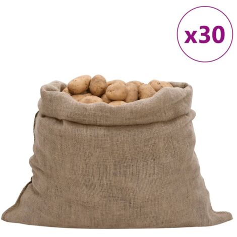vidaXL Sacchi di Iuta 30pz 100x110 cm 100% Iuta 220 gsm