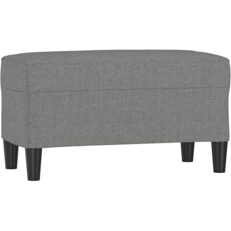 vidaXL Panca Grigio Scuro 70x35x41 cm in Tessuto