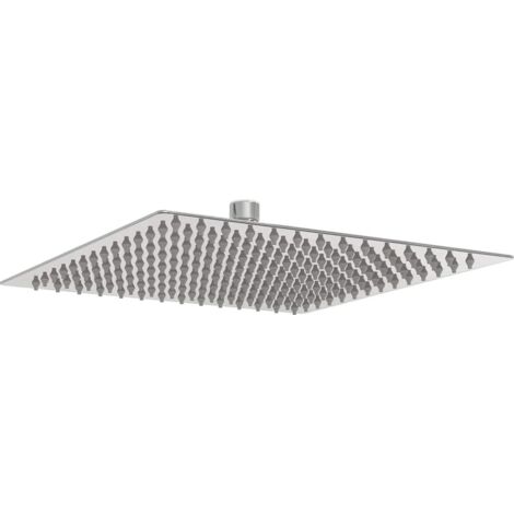 vidaXL Testa Doccia a Pioggia in Acciaio Inox 304 25x25 cm Quadrata