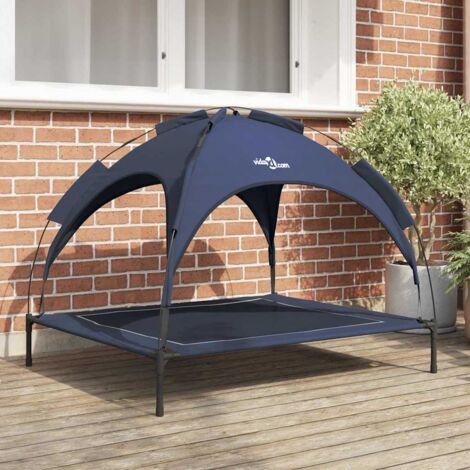 vidaXL Letto per Cani Blu navy 104 x 86 x 84,5 cm Acciaio