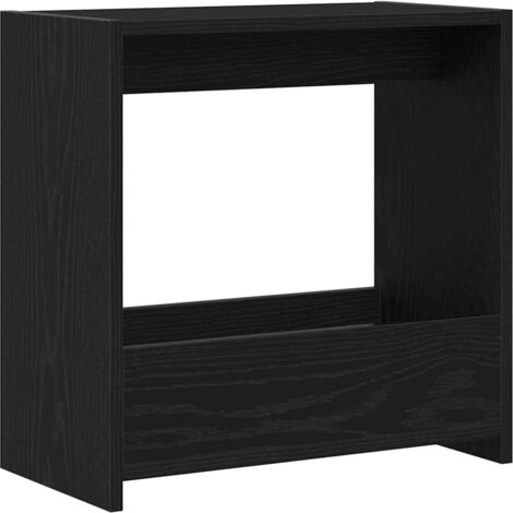 vidaXL Tavolo laterale Rovere Nero 50 x 26 x 50 cm Legno multistrato