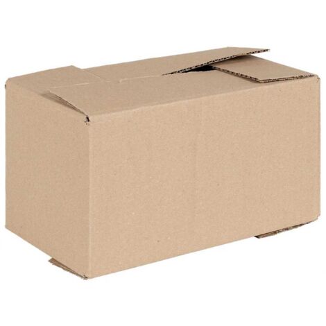 vidaXL Scatola Pieghevole 50 pcs Marrone 24 x 13 x 13 cm Cartone