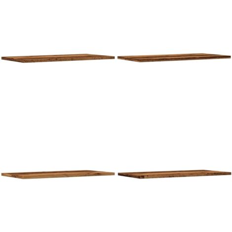 vidaXL Mensole a Parete 4 pz Legno Antico 60x30x1,5 cm in Truciolato