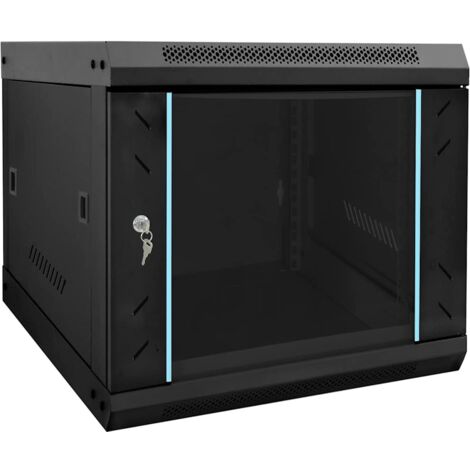 vidaXL Armadietto di rete Nero 53 x 60 x 45 cm Acciaio