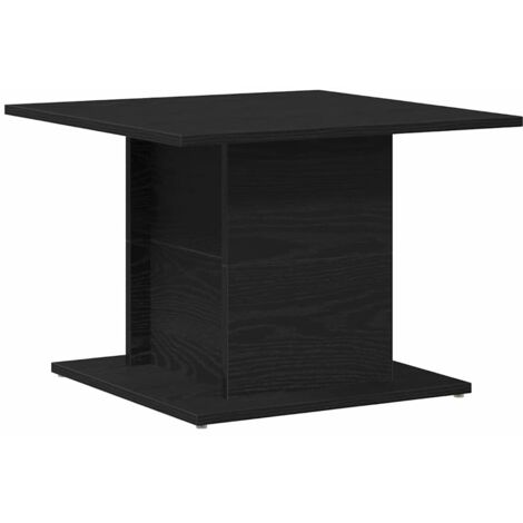 vidaXL Tavolino da salotto Rovere nero 55.5 x 55.5 x 40 cm