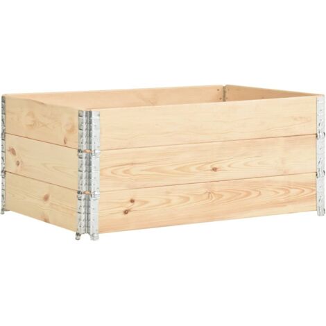 vidaXL Collari per Pallet 3 pz 100x150 cm in Legno Massello di Pino