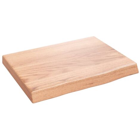 vidaXL Ripiano Muro Marrone 40x30x(2-4) cm Massello Rovere Trattato