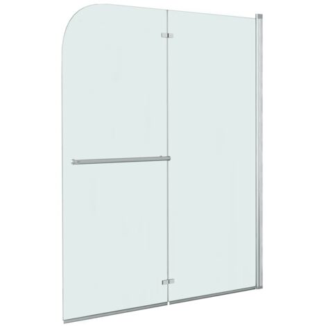vidaXL Box Doccia Pieghevole a Libro 2 Pannelli in ESG 120x140 cm