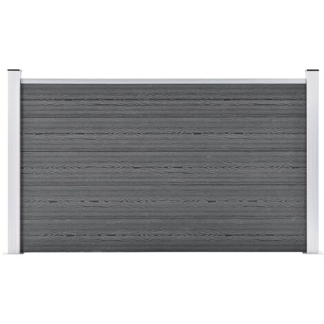 Pannello di Recinzione in WPC 180x105 cm Grigio vidaXL