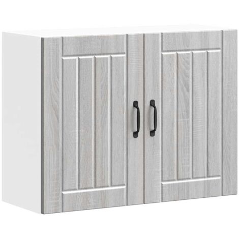 vidaXL Pensile da Cucina Lucca Grigio Sonoma in Legno Multistrato (1/5)