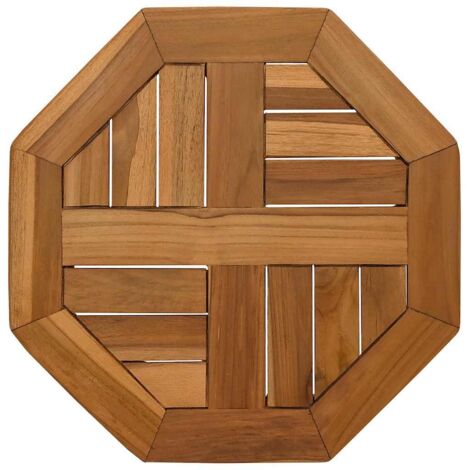 vidaXL Piano per Tavolo 40x40x2,5 cm Ottagonale Legno Massello Teak