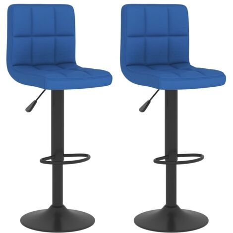Sgabelli da Bar 2 pz Blu in Tessuto vidaXL (1/5)