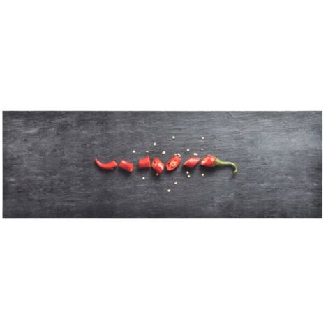 vidaXL Tappetino da Cucina Lavabile Peperoni 45x150 cm