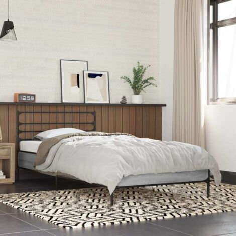 vidaXL Giroletto senza Materasso Rovere Sonoma 90x190 cm (1/5)