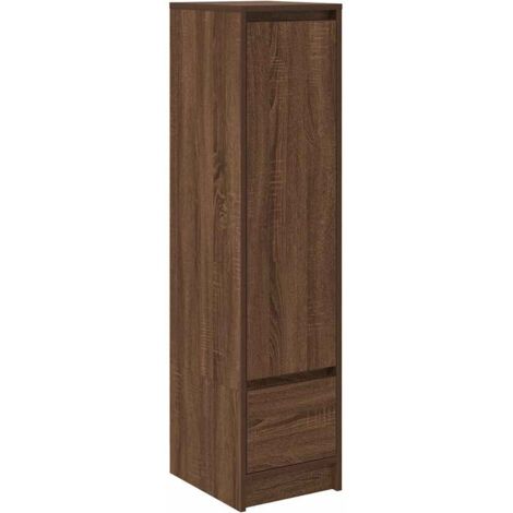vidaXL Credenza Rovere Marrone 29,5x34x119,5 cm in Legno Multistrato