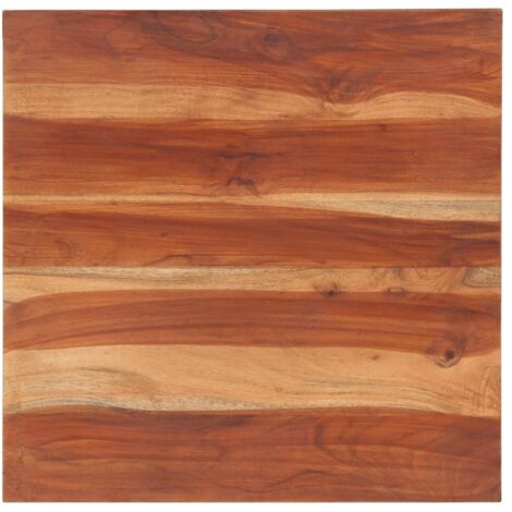 vidaXL Piano Tavolo in Legno Massello di Acacia 25-27 mm 60x60 cm