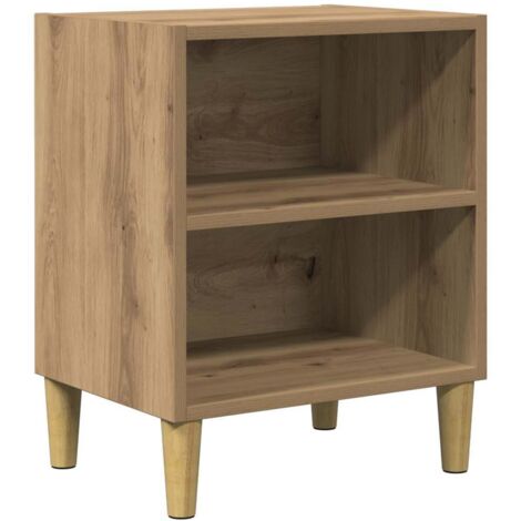 vidaXL Comodino Rovere Artigianale 40x30x50 cm in Legno Multistrato