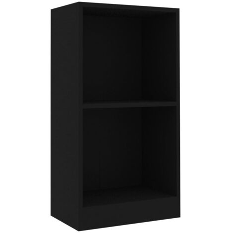 vidaXL Libreria Nera 40x24x75 cm in Legno Multistrato