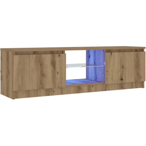 vidaXL Mobile Porta TV con LED Artigianale 120x30x36 cm Multistrato
