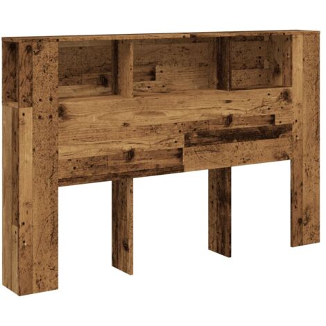 vidaXL Testiera con Contenitore Legno 160x18,5x103,5 cm in Truciolato