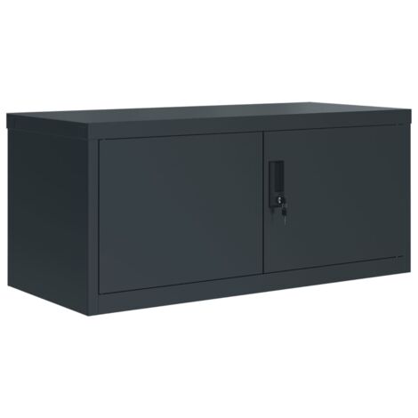 Furniture Limited - Armadio Classificatore Antracite 90x40x40 cm