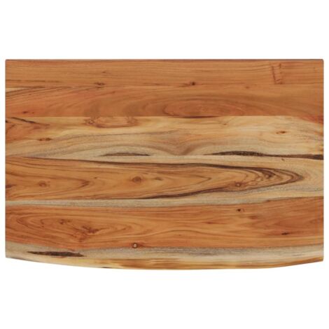 vidaXL Mensola a Muro 50x30x3,8cm Rettangolare Legno Acacia Bordi Vivi
